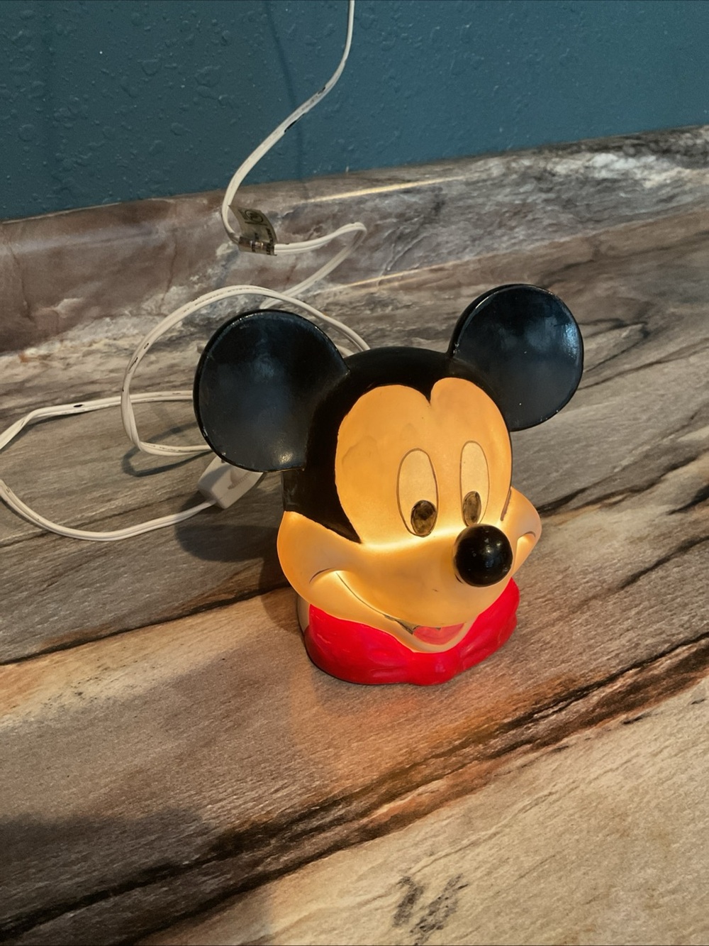 Vintage Disney Mickey Mouse Nightlight Signs Of Use See Pictures